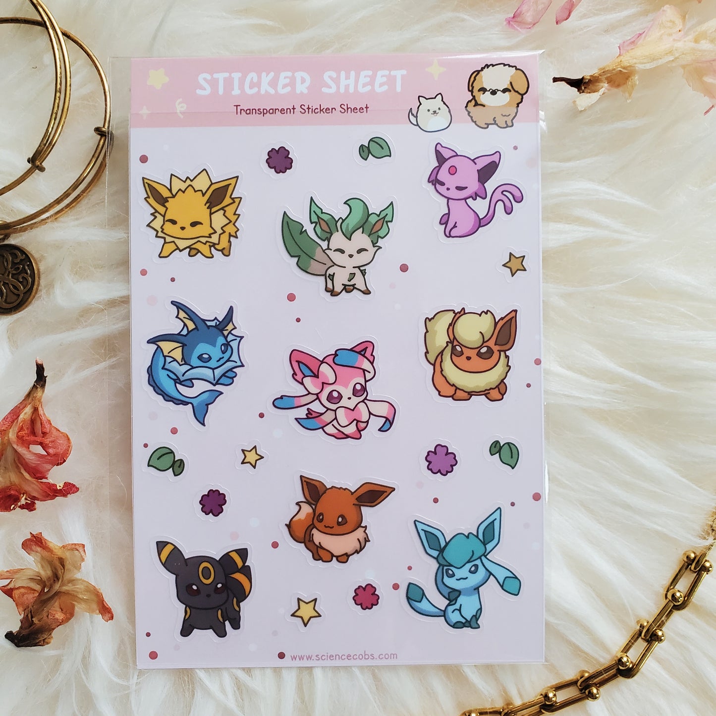 Eeveelution Sticker Sheet