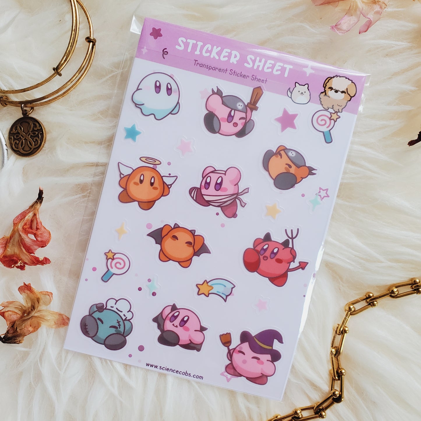 Spooky Stickers- Kawaii anime video game Sticker Sheet