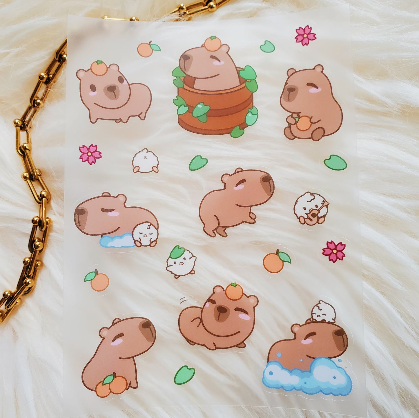 Capybara Sticker Sheet