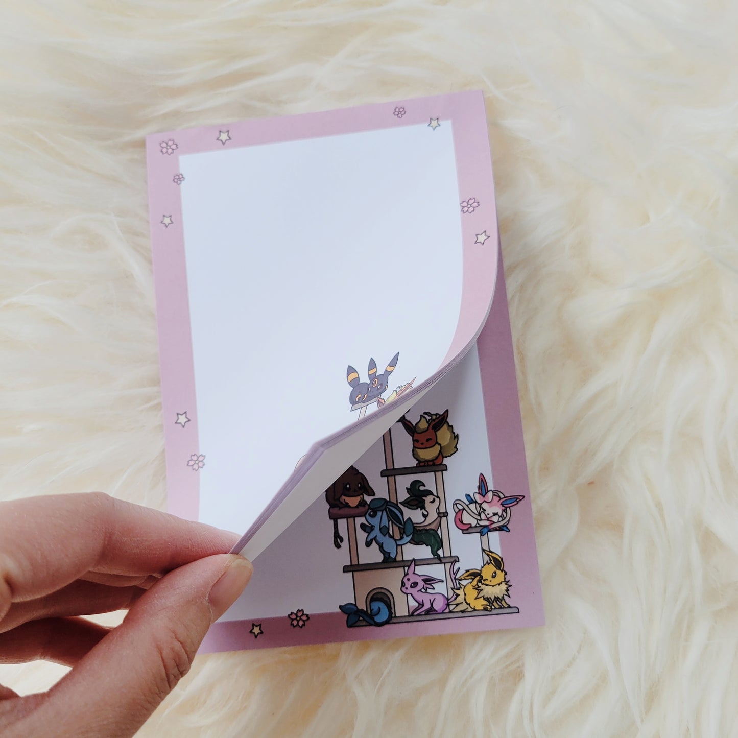 Cute Eeveelution Note Pad | Cute Eevee NotePad | Kawaii Cats NotePad