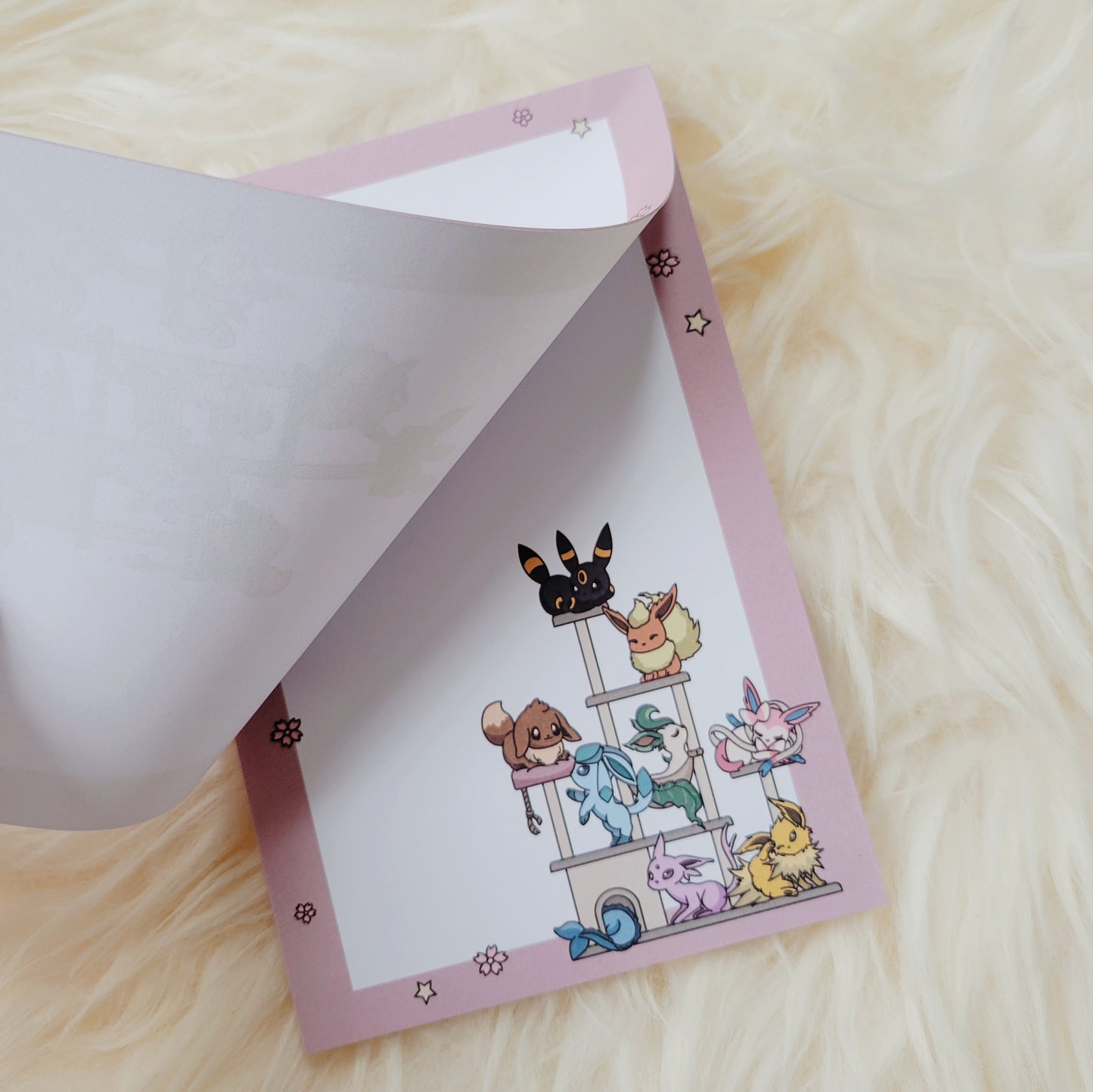 Cute Eeveelution Note Pad | Cute Eevee NotePad | Kawaii Cats NotePad