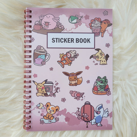 Reusable Sticker Books | Evee Sakura Sticker Books | 5x7 Sticker Book, 30 pages