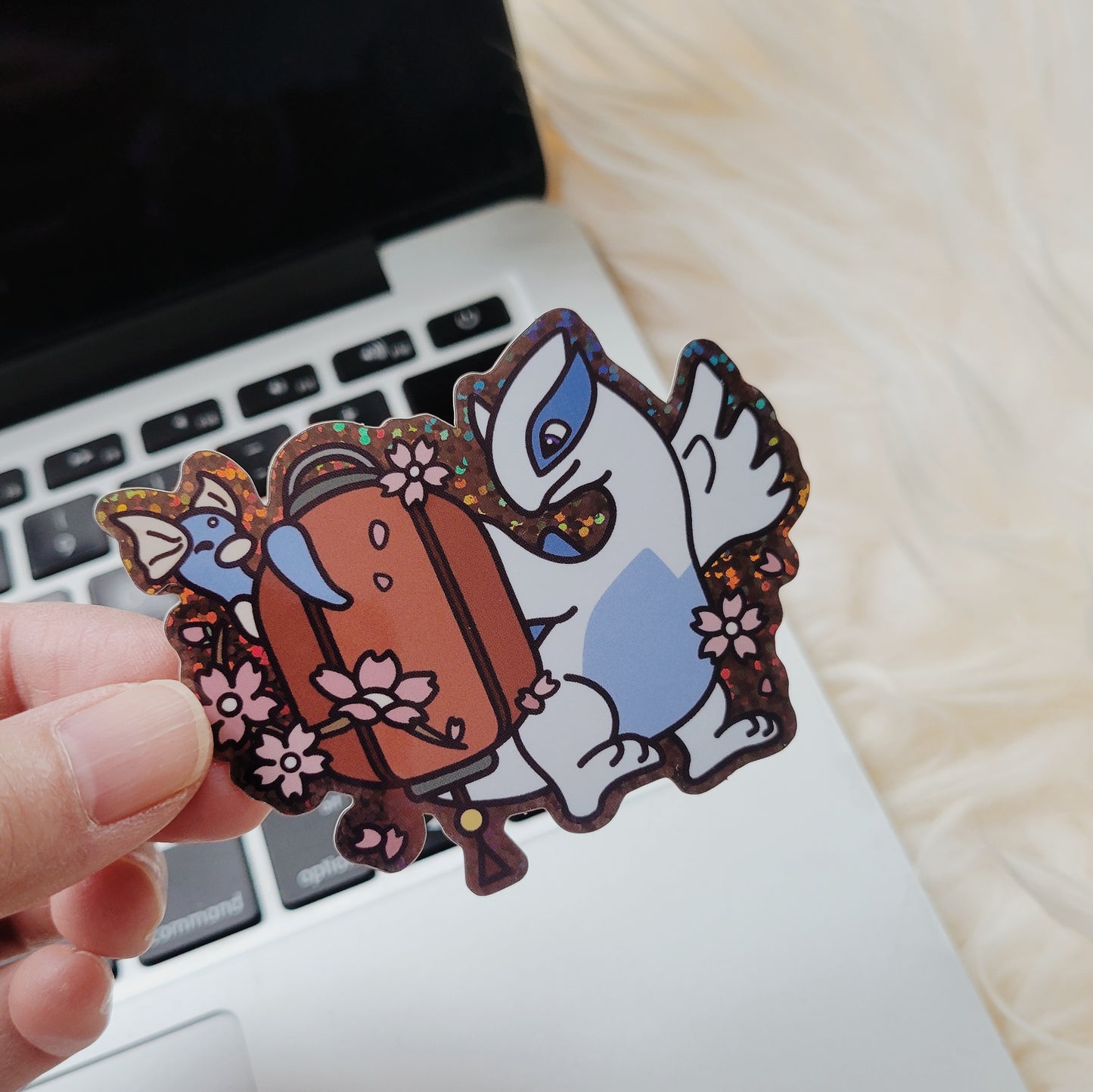 Sakura Poke Dragon and Lugia Sticker