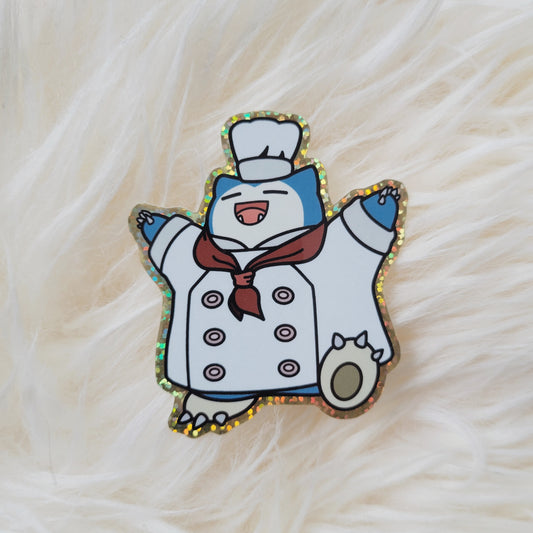 Chef Snorlax Chef Sticker | Poke Anime Sticker