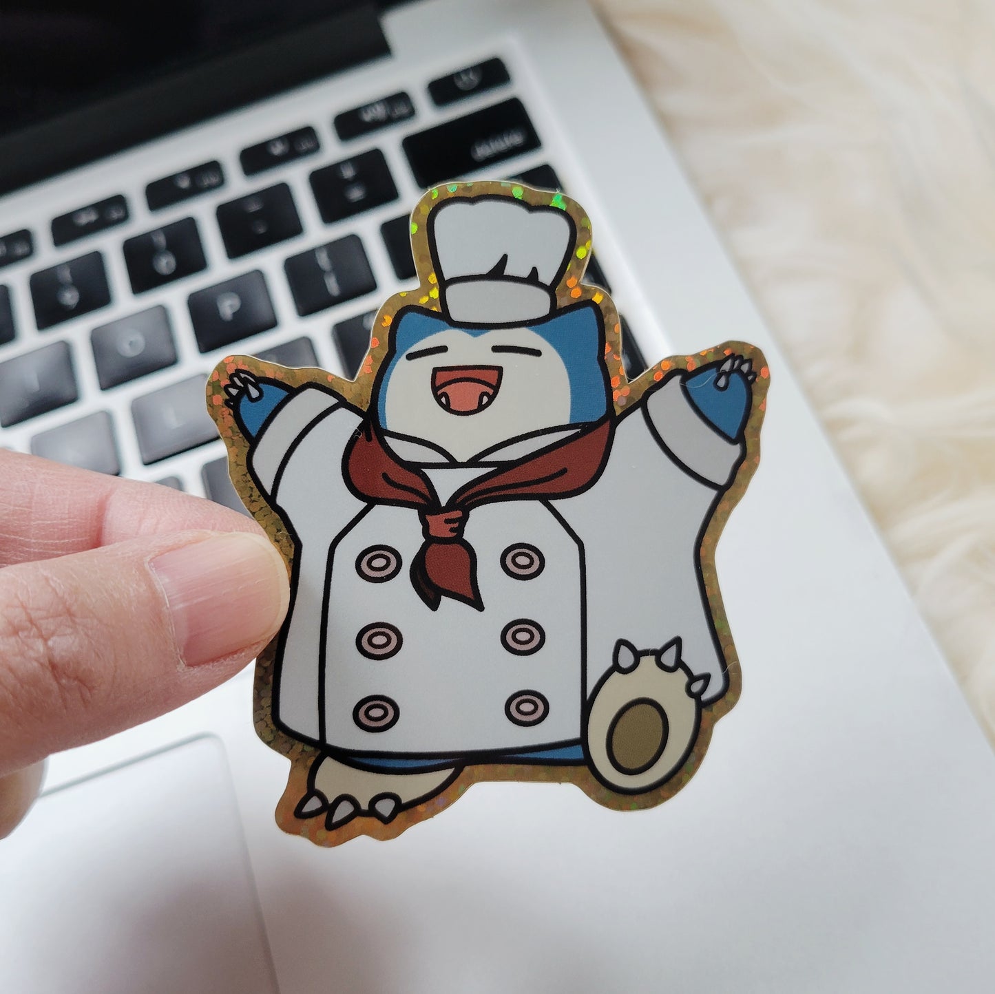 Chef Snorlax Chef Sticker | Poke Anime Sticker