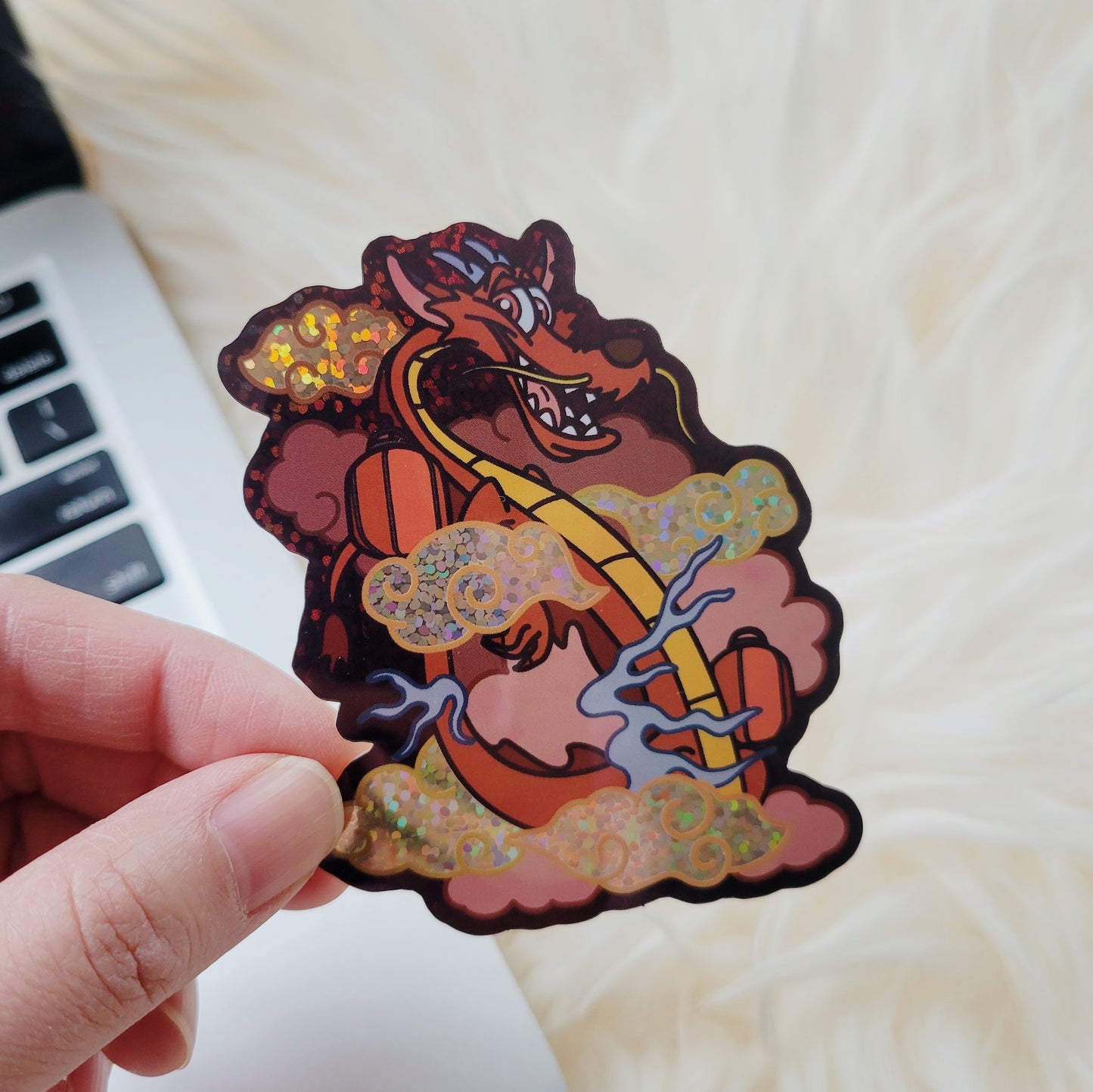 Mushu Dragon Sticker | Cute Dragon Year Sticker