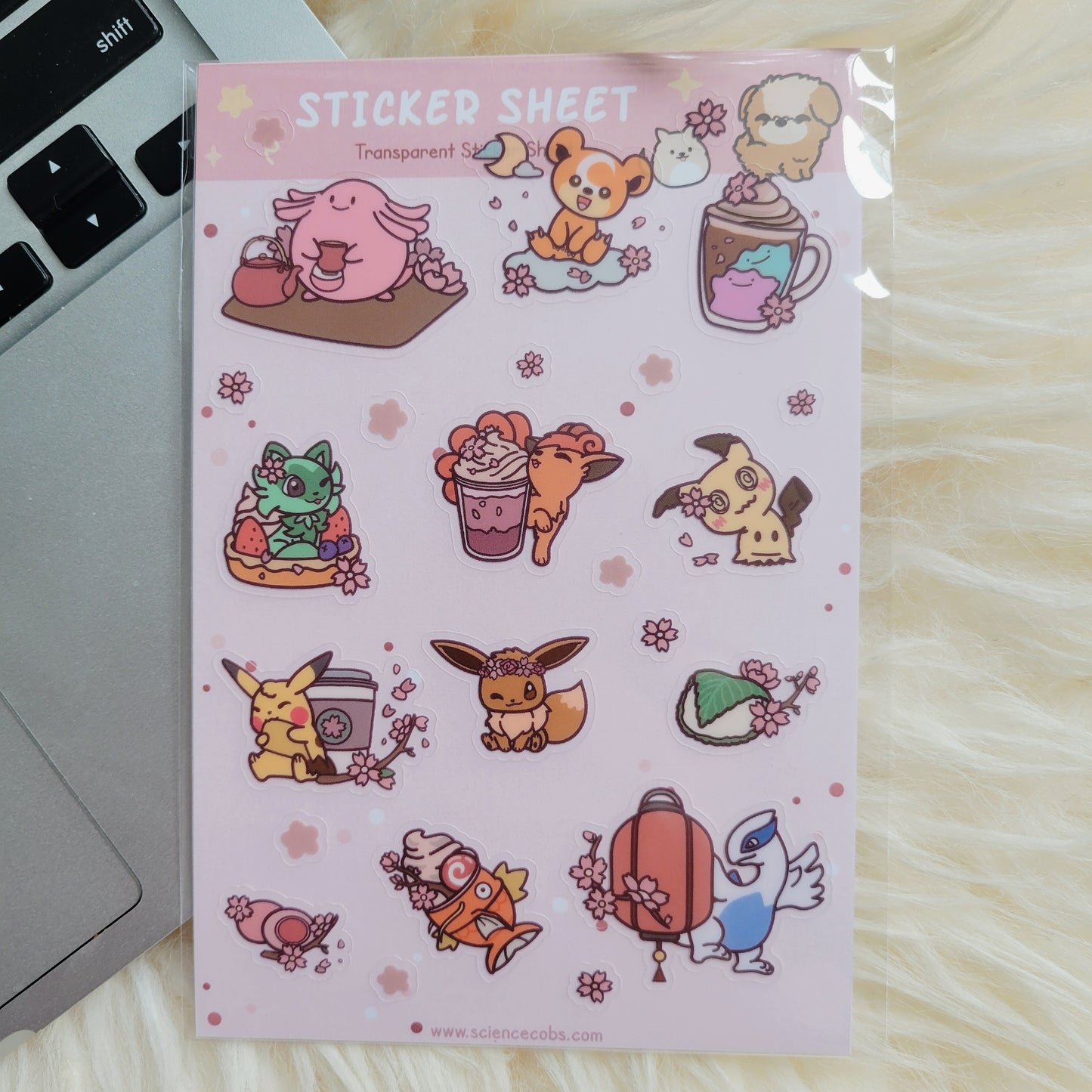 Sakura Sticker Sheet | Cherry Bossom Stickers | Japanese Anime | Cute Anime Stickers