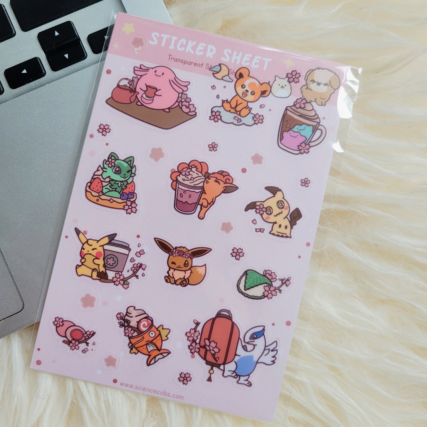 Sakura Sticker Sheet | Cherry Bossom Stickers | Japanese Anime | Cute Anime Stickers