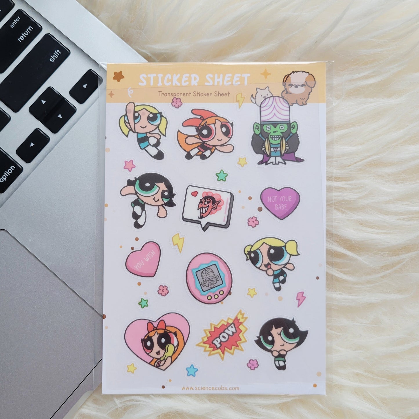 Girls Sticker Sheet | Cartoon Sticker Sheet | Cute Anime Stickers | Journal Scrapbook Sticker