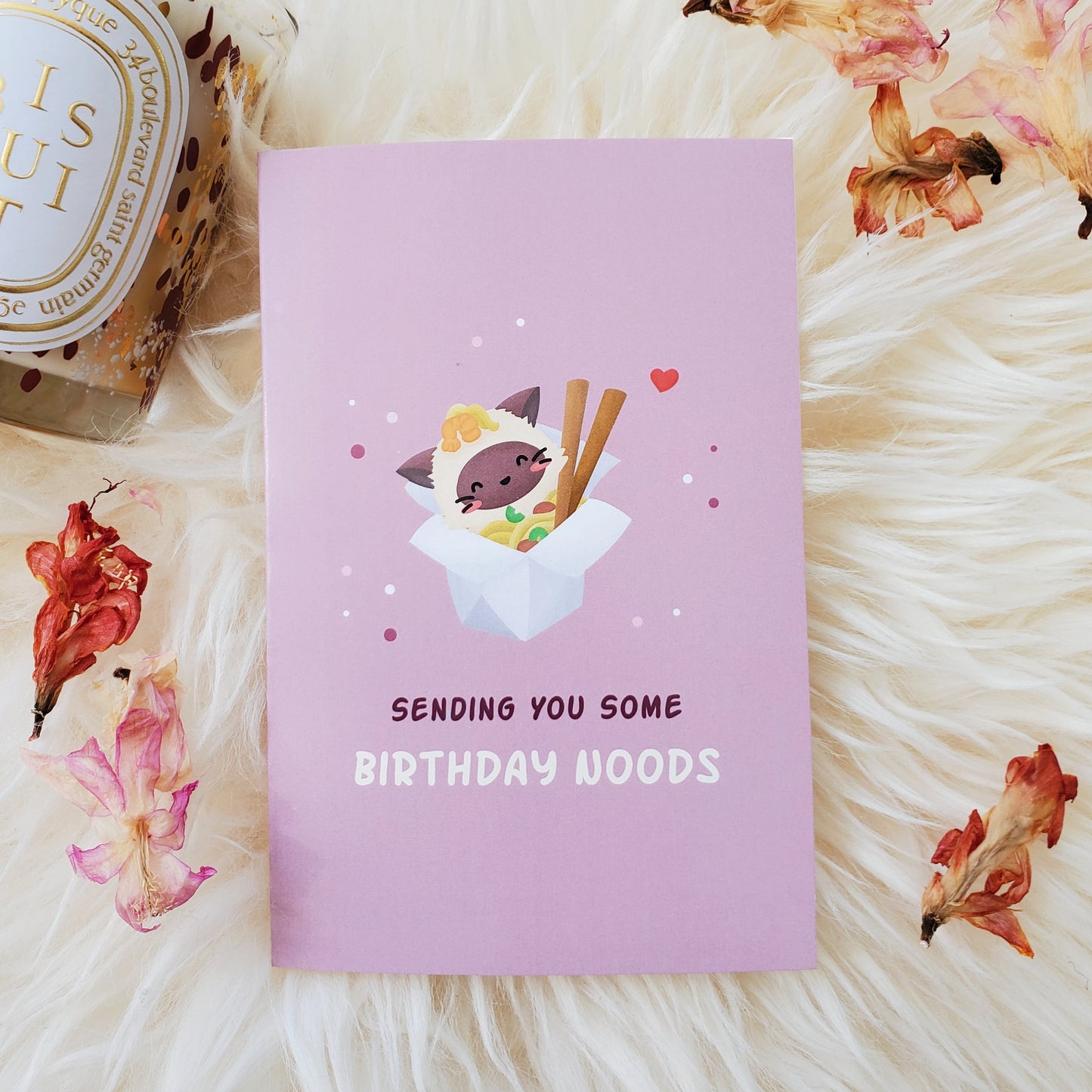 Birthday Noods | Birthday Joke Card | Funny Noodle Birthday Card for Foodies