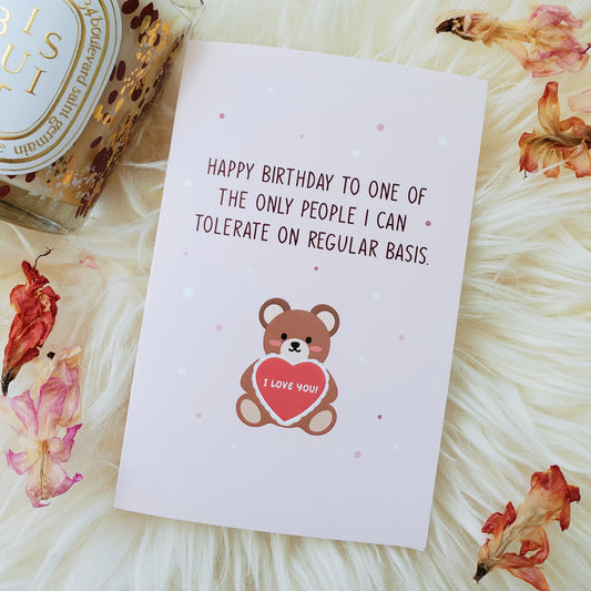 Funny Birthday Card | Introvert Birthday Card | Anti Social Birthday | Grumpy Birthday Card | Bestie Birthday Card | Friend Birthday Card