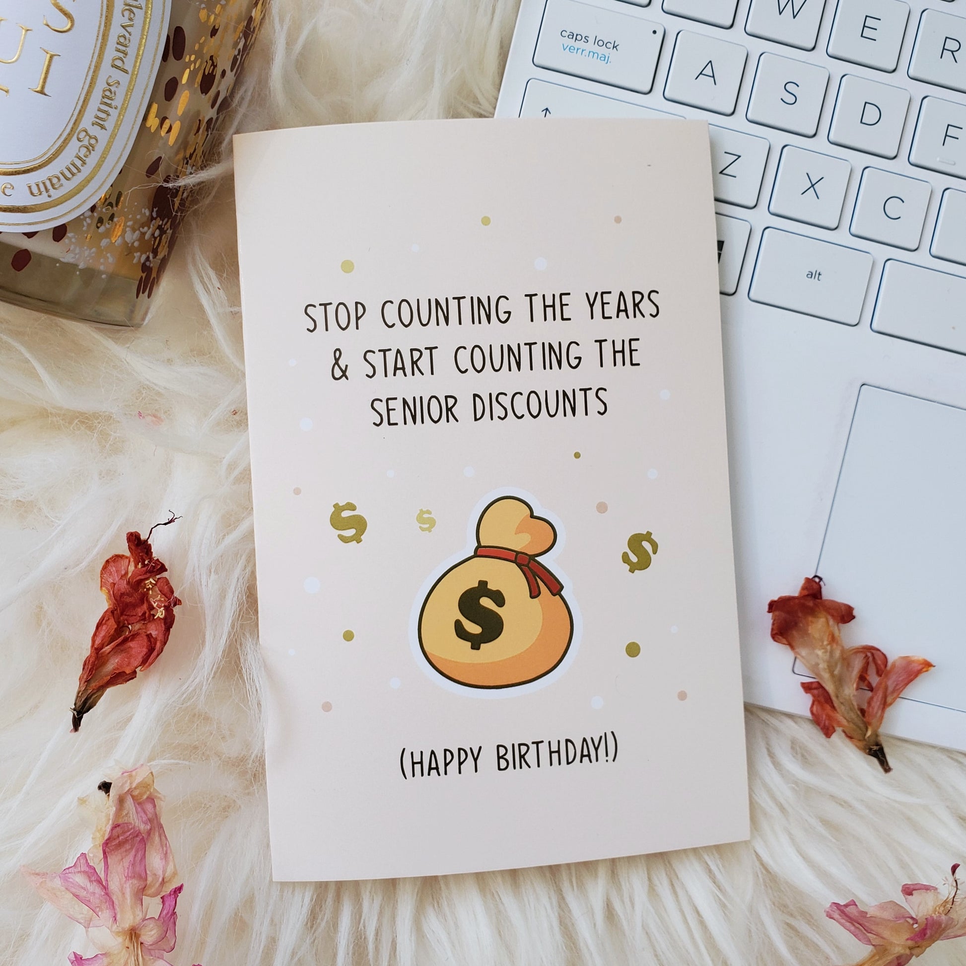 Senior Birthday Card | Granparents Birthday | Grandma birthday Card | You're Old Birthday Greeting | Birthday Joke Card | Senior Discounts