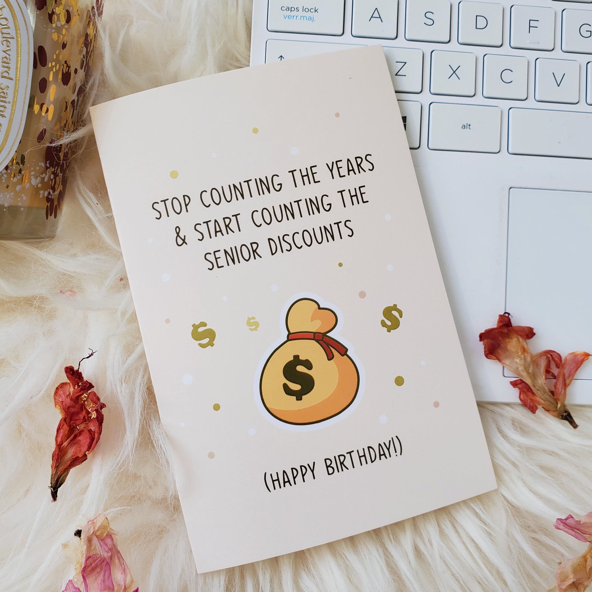 Senior Birthday Card | Granparents Birthday | Grandma birthday Card | You're Old Birthday Greeting | Birthday Joke Card | Senior Discounts