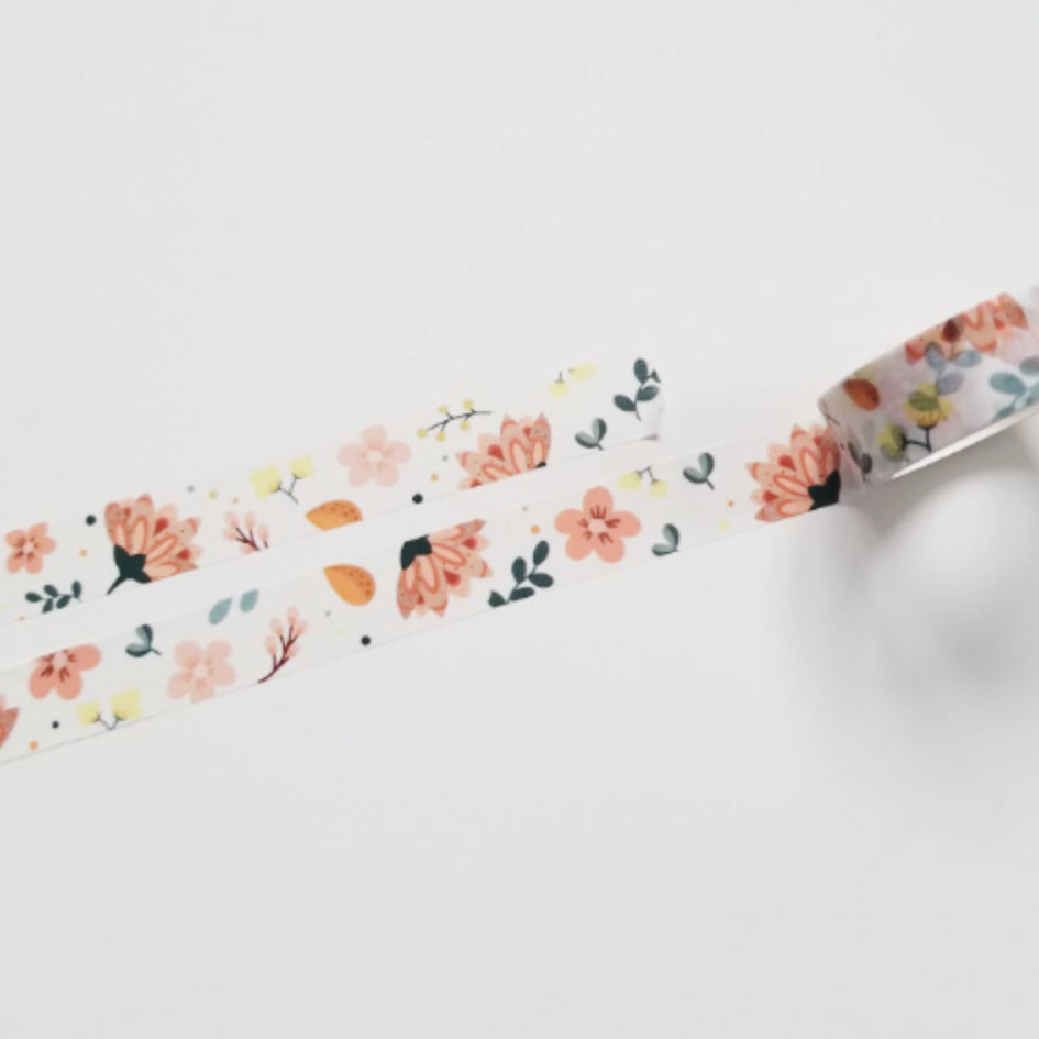 Pastel Floral Pattern Washi Tape