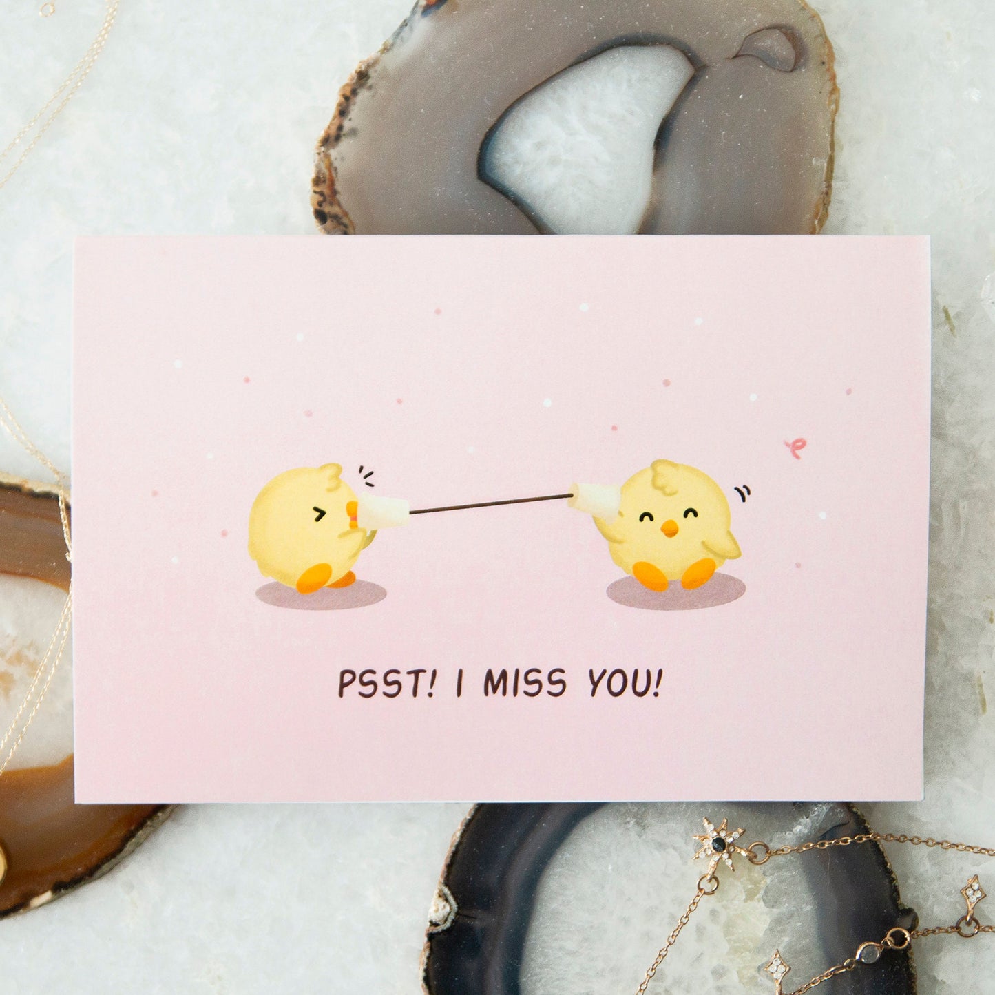 I Miss You Card | Say Hi Card | Telephone Tag | Science Cobs