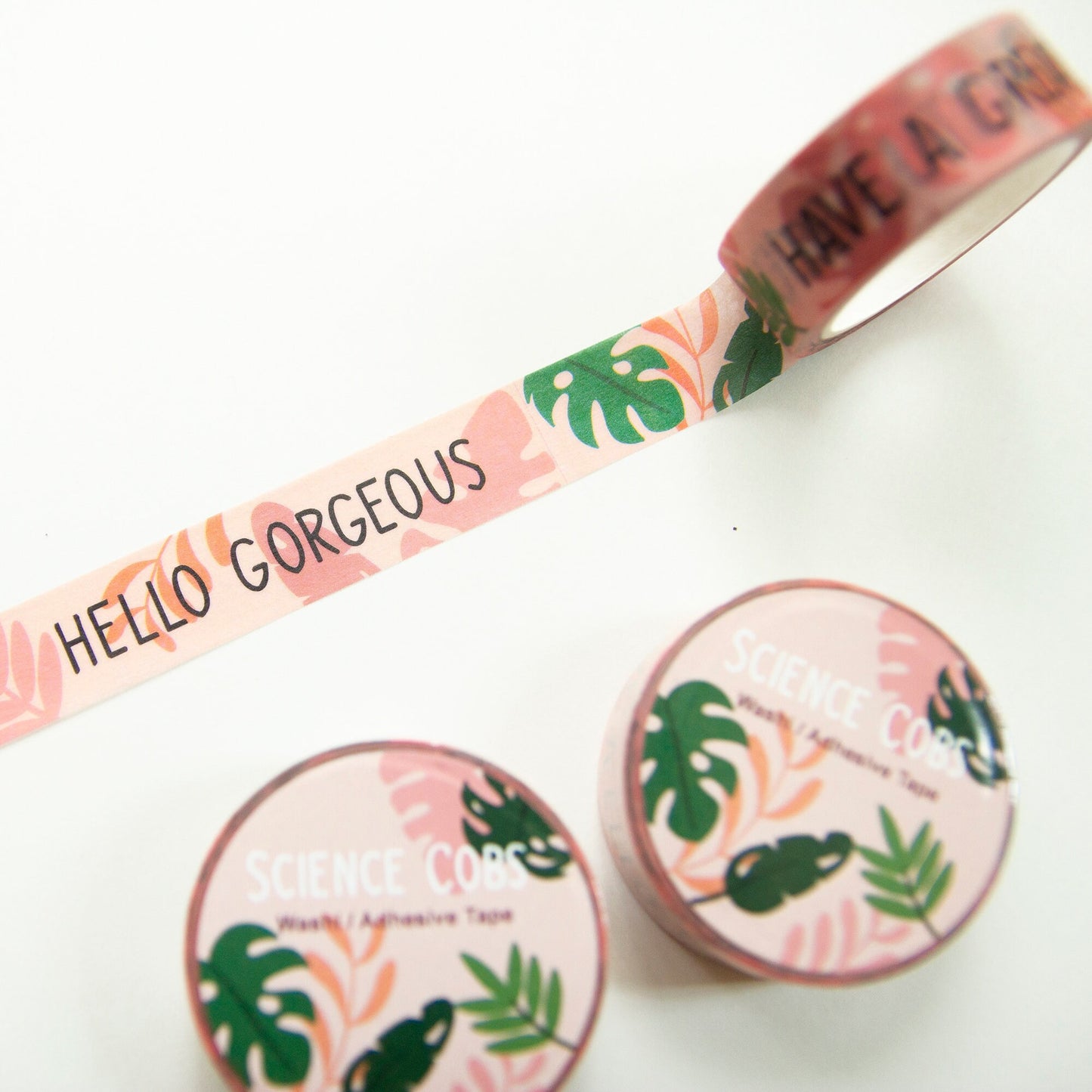 Tropical Plants "Hello Gorgeous" Washi Tape