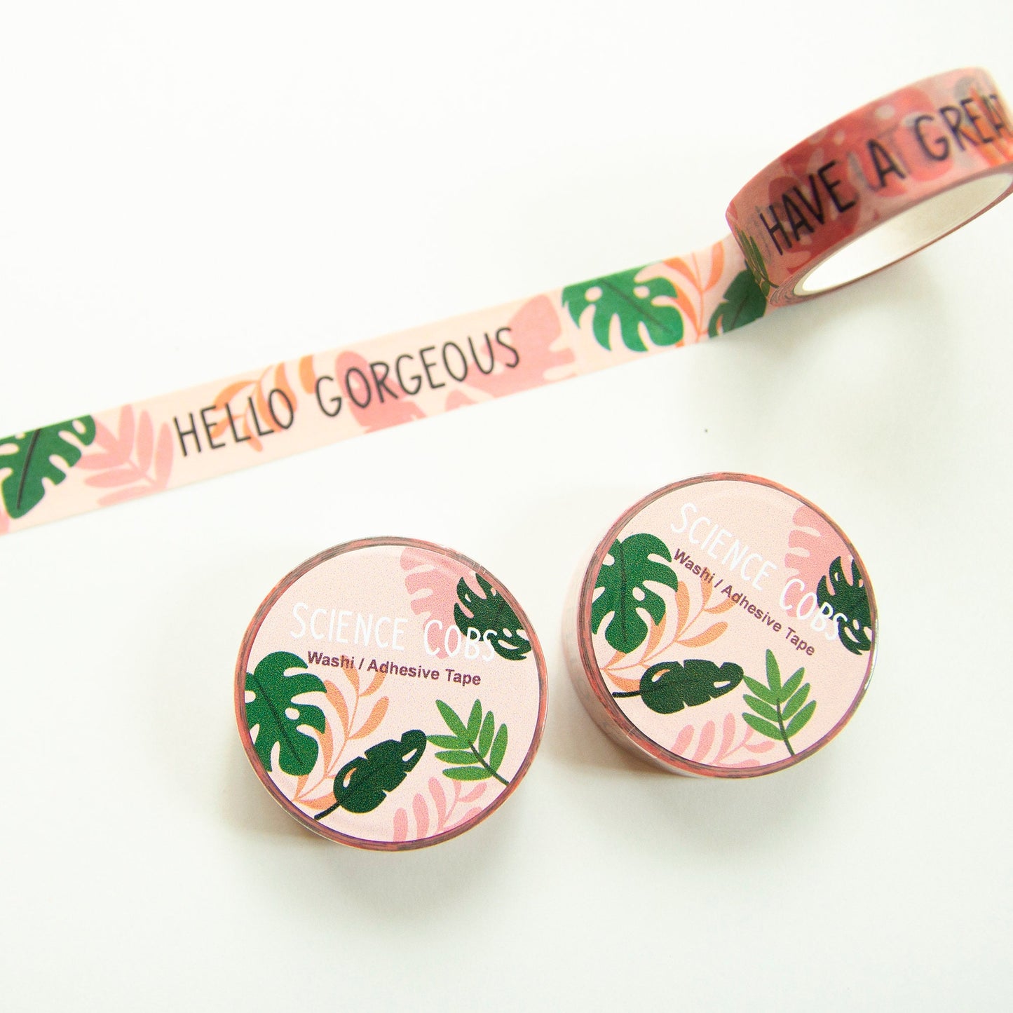 Tropical Plants "Hello Gorgeous" Washi Tape