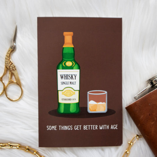 Scotch Whisky "Better with Age" Birthday Card