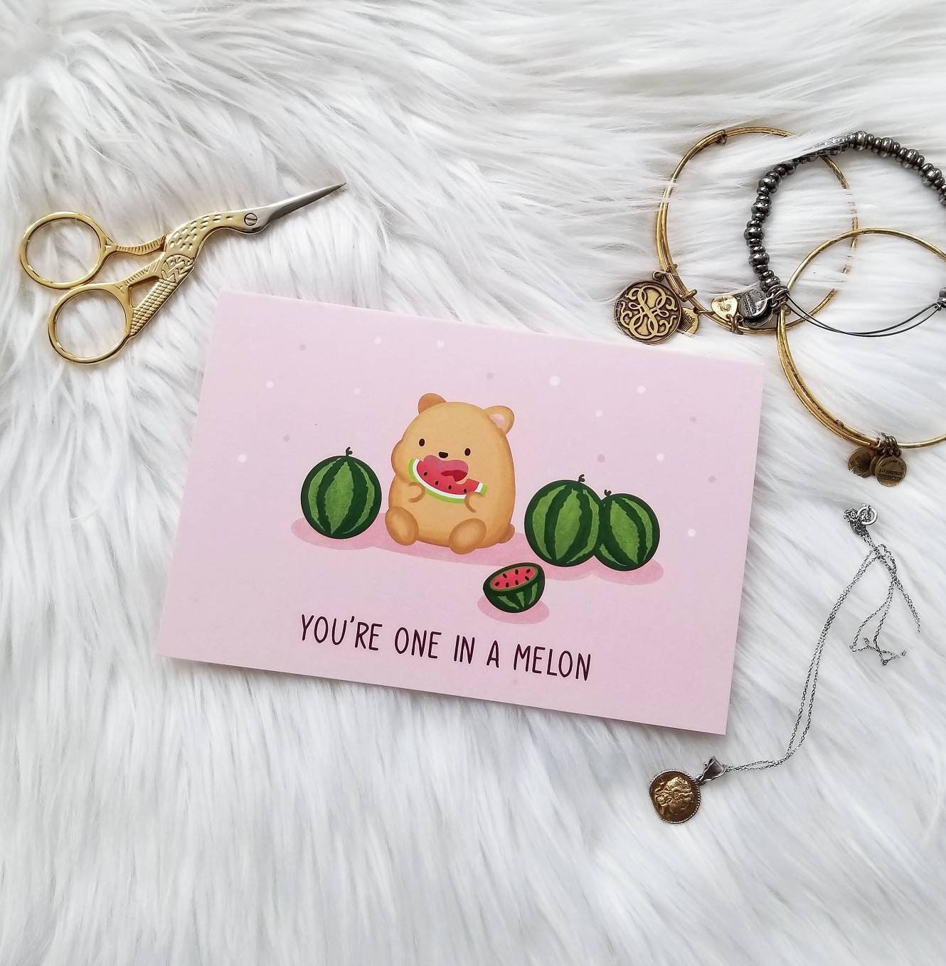 cute love card | One In A Melon | Couple Card | Anniversary card