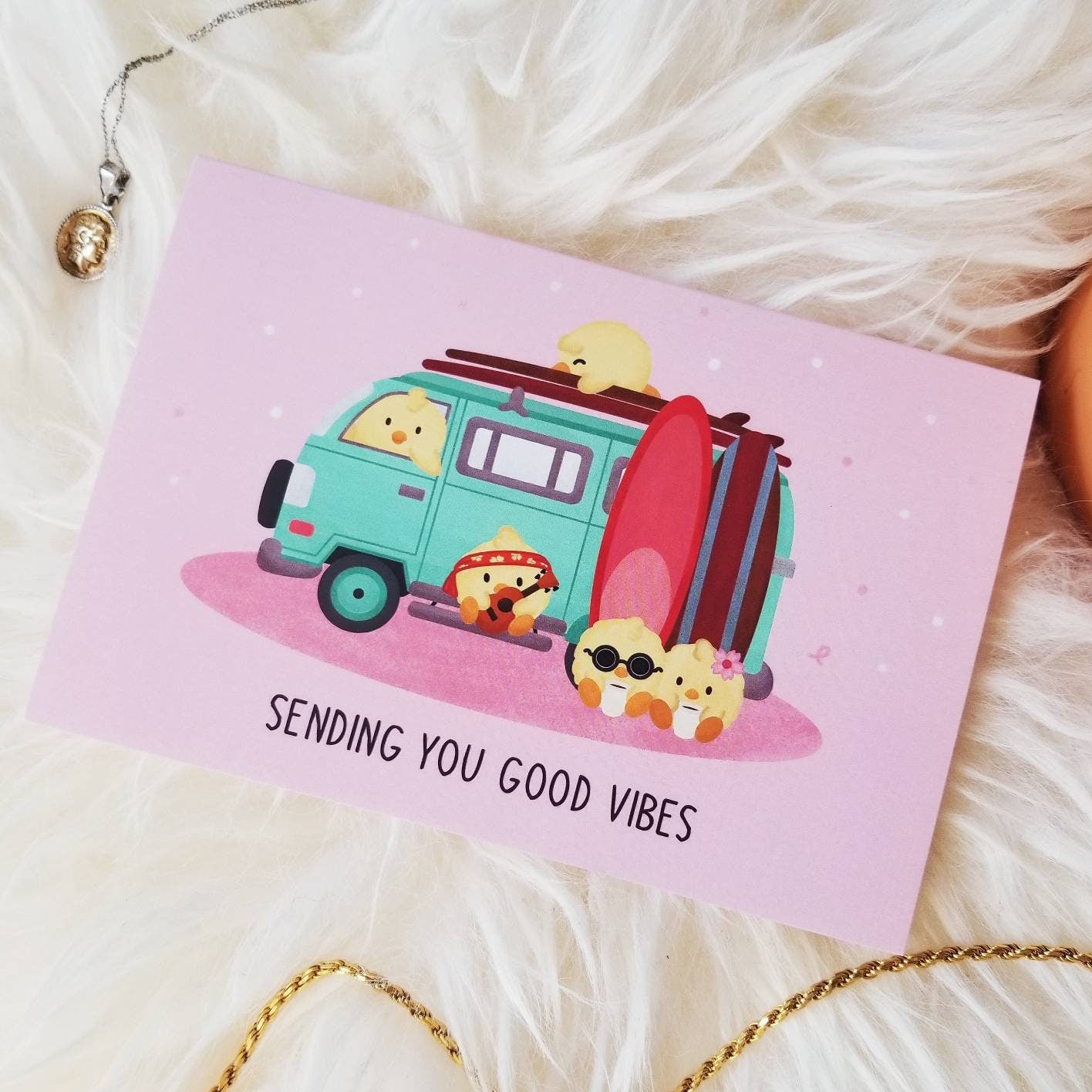 Good Vibes Card | Say Hi Card | Just Because | Adventure Travel Van Card | Science Cobs