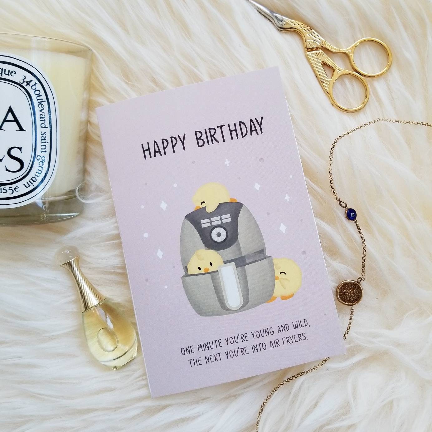 Old Person Birthday Card | Funny Birthday Card | Air Fryer | Science Cobs