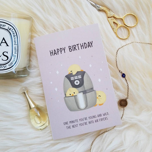 Old Person Birthday Card | Funny Birthday Card | Air Fryer | Science Cobs