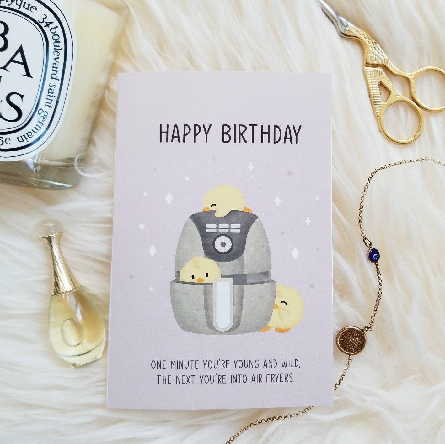 Old Person Birthday Card | Funny Birthday Card | Air Fryer | Science Cobs