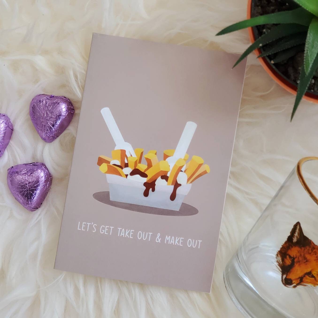 Poutine Card | Couple Greeting Card | Boyfriend Card | Science Cobs