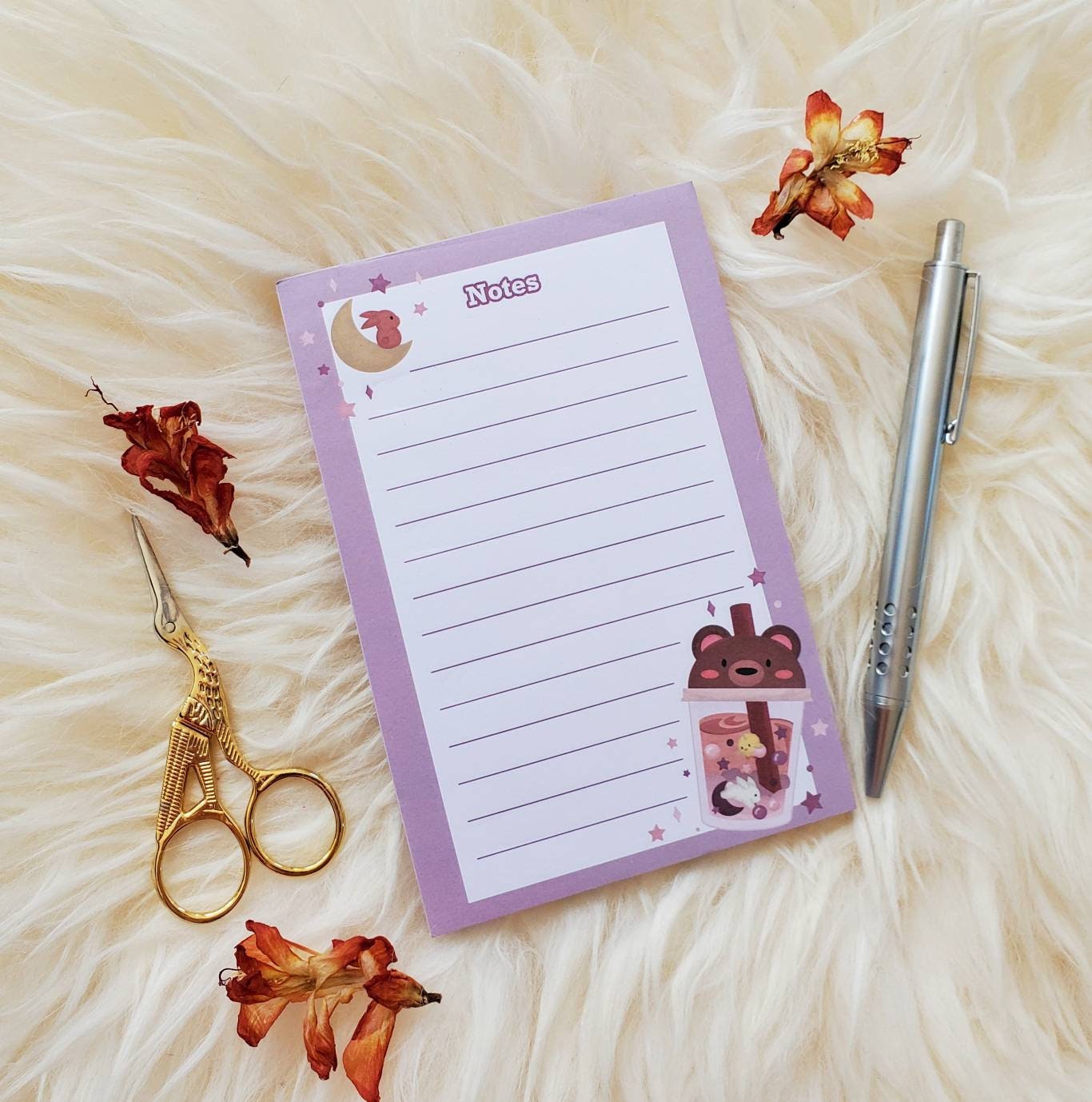 bubble tea note pad