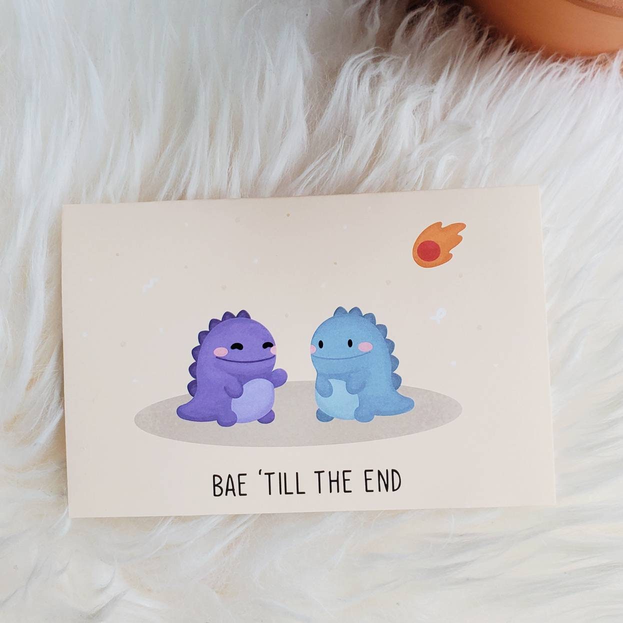 Couple or Best Friend Greeting Card | Dinosaurs Bae | Science Cobs