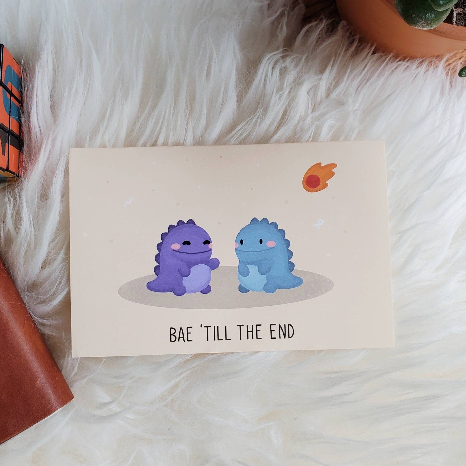 Couple or Best Friend Greeting Card | Dinosaurs Bae | Science Cobs