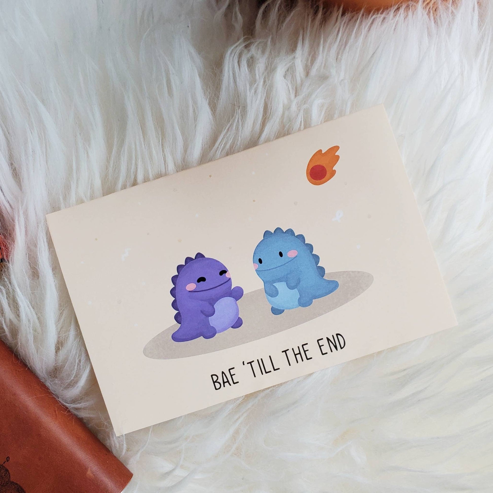 Couple or Best Friend Greeting Card | Dinosaurs Bae | Science Cobs